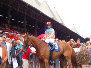 My first time in the winners' circle