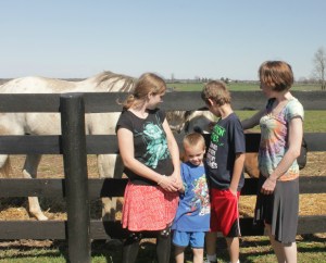 My sister, nephews, and I get time with Joyful Victory